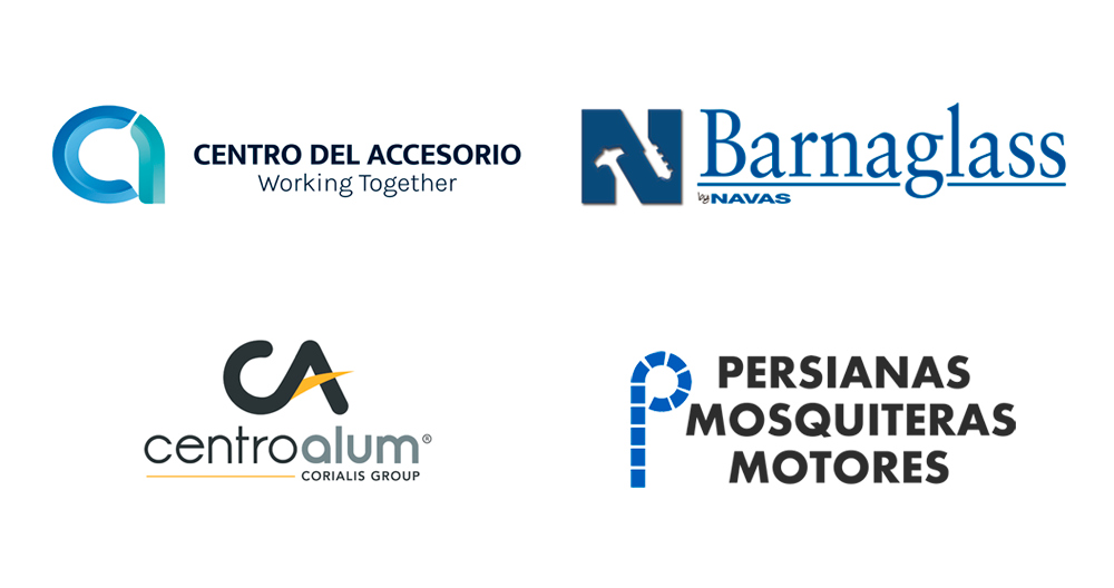 Logos Partners: Centro del Accesorio - Working Together, Barnaglass by Navas, Centro Alum - Corialis Group i Persianas Mosquiteras Motores.